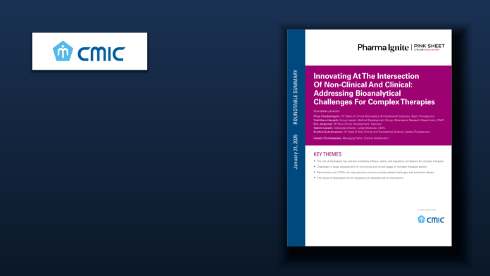 CMIC: Innovating at the Intersection of Non-Clinical and Clinical Bioanalysis